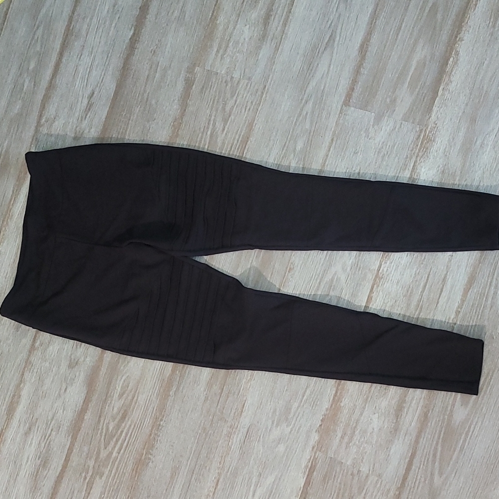 NWOT Luxe LuLaRoe Black Moto Leggings